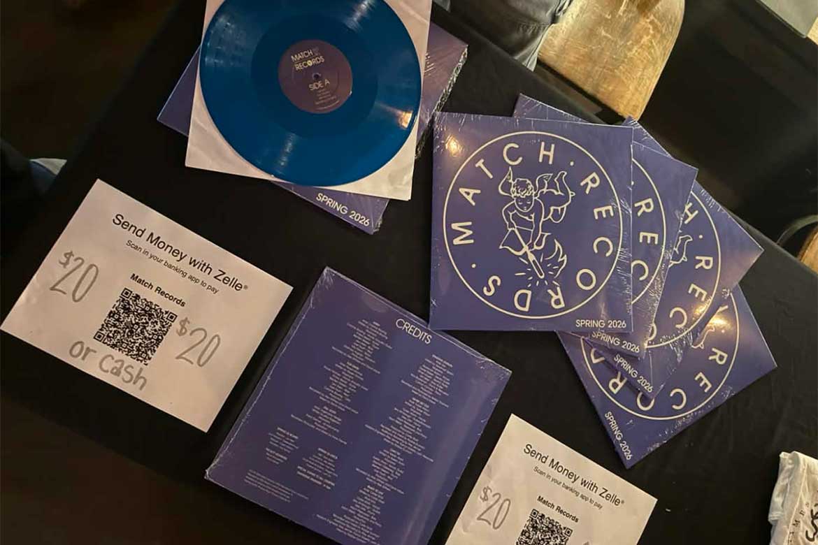 Match Records, Middle Tennessee State University's student-run record label housed in the Scott Borchetta College of Media and Entertainment, released its first-ever vinyl featuring current students and Match alumni on April 28, 2026. (Photo submitted)