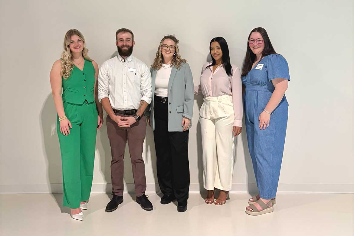 Savanah Gill (far right) is a senior Marketing major who completed an internship with the Tennessee Small Business Development Center in Murfreesboro, Tenn. (Photo submitted)