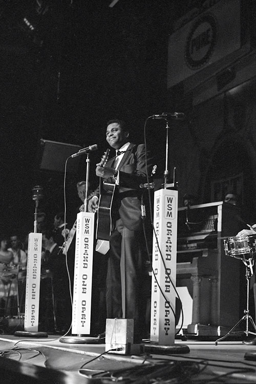 Charley Pride made his Grand Ole Opry debut in 1967. (Photo by Walden S. Fabry Studios)