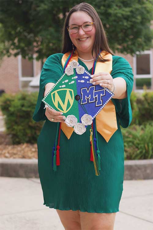 Savanah Gill seen here at her graduation from Motlow State Community College in May 2024. (Photo submitted)