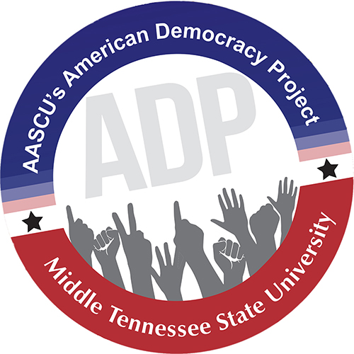 MTSU American Democracy Project logo.