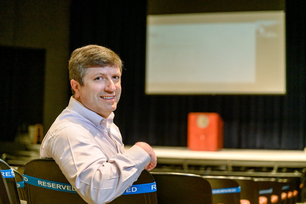 Keith Gamble, Chair, Economics and Finance, Jones College of Business Director faculty profile at Tucker Theater and BAS. (Photo: J. Intintoli)