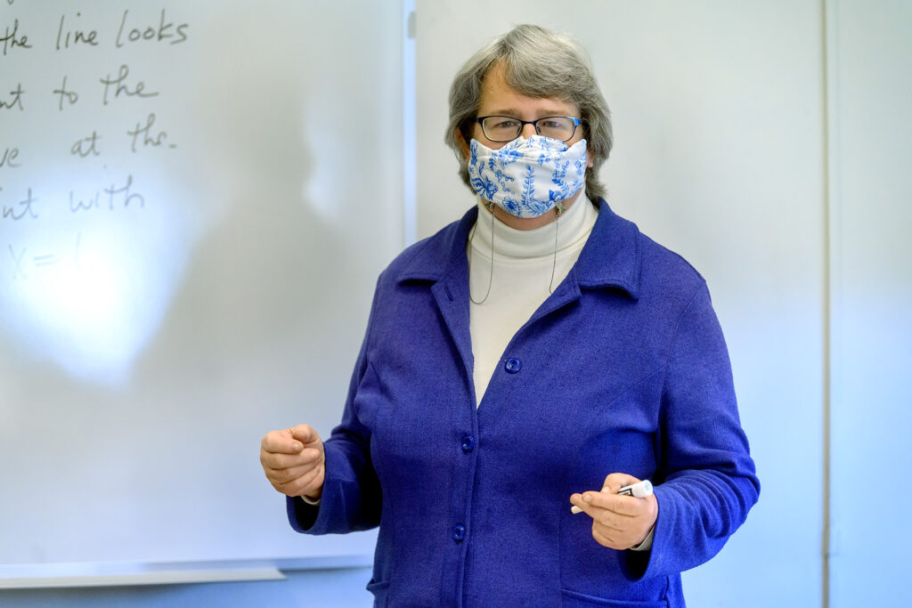 Dovie Kimmins, Mathematical Sciences faculty profile at KOM. (Photo: J. Intintoli)