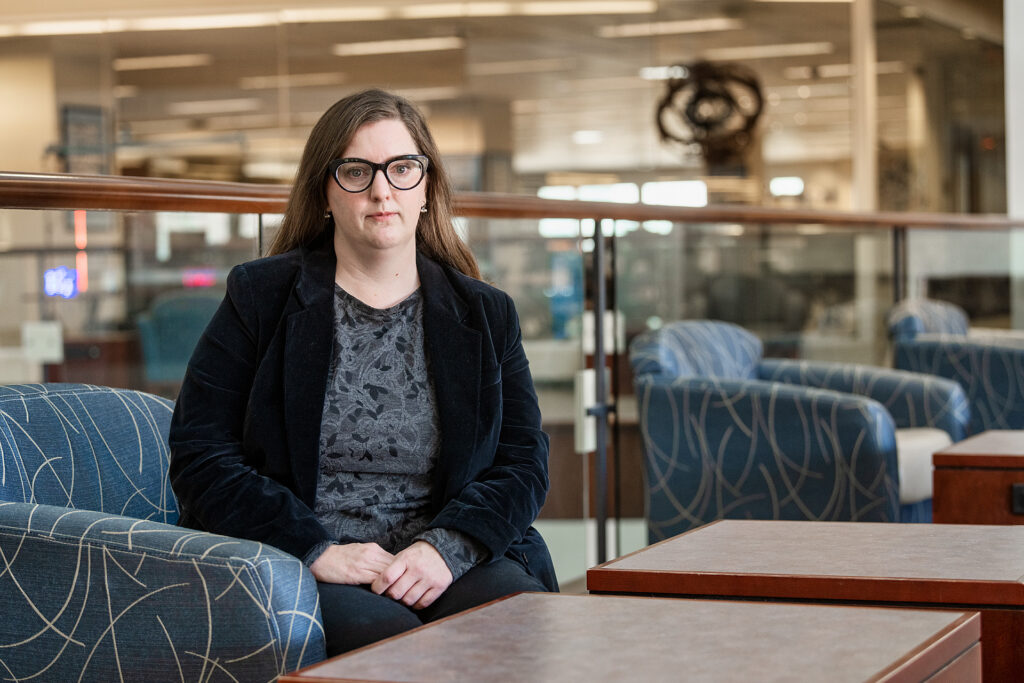 Suzanne Mangrum, Acquisitions Librarian, James E. Walker Library. (Photo: Andy Heidt)