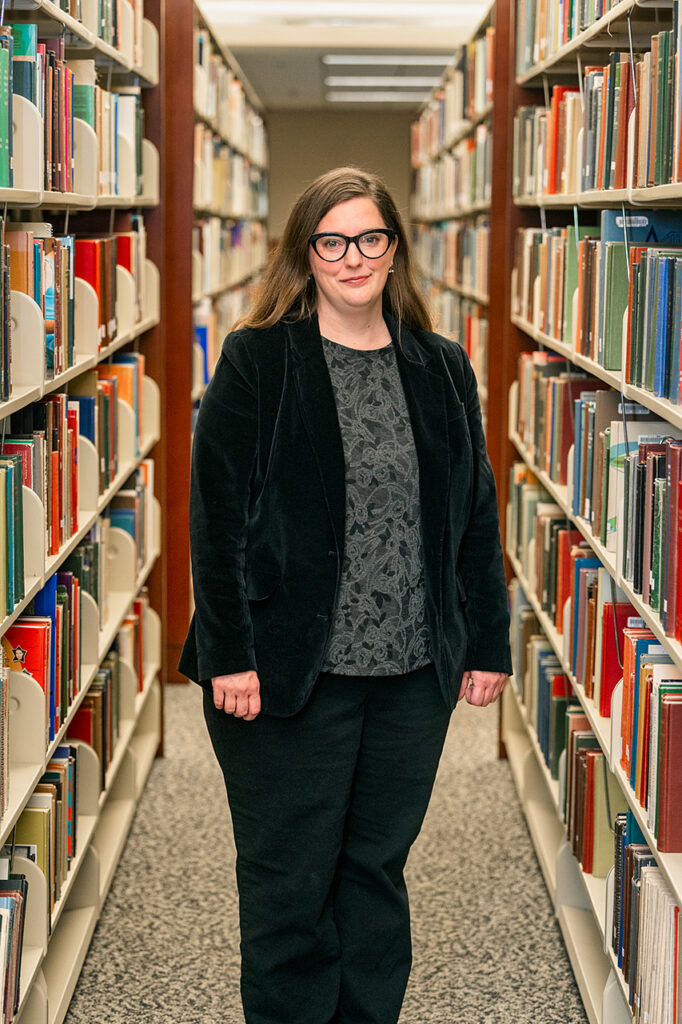 Suzanne Mangrum, Acquisitions Librarian, James E. Walker Library. (Photo: Andy Heidt)