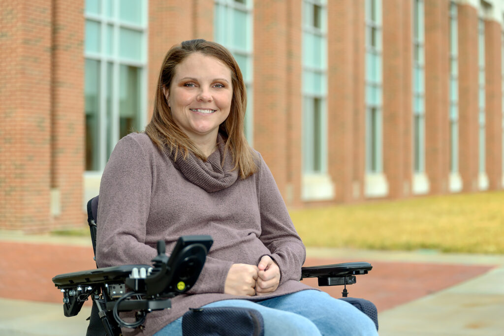 Jennifer Austin, Human Sciences Advisor staff profile portrait at the ACB. (MTSU Photo: J. Intintoli)