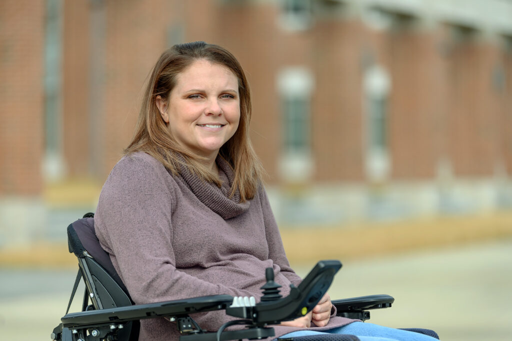 Jennifer Austin, Human Sciences Advisor staff profile portrait at the ACB. (MTSU Photo: J. Intintoli)