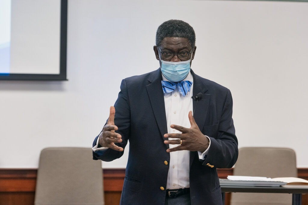 Environmental/action shots of Dr. Kim Sokoya teaching in the Miller Education Center. (Photo Cat Curtis Murphy)