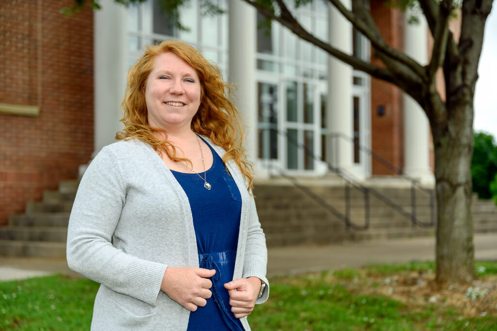 Service to students portrait of Lyndsey Bennette, Grad Studies at the Ingram building. (Photo: J Intintoli)