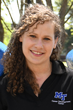 Jennie Bryan, assistant director of employer relations, Career Development Center, smiling.