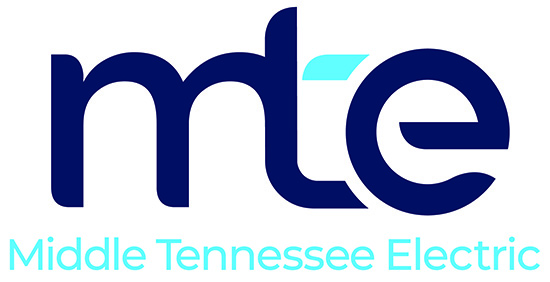 Middle Tennessee Electric's lowercase mte logo.