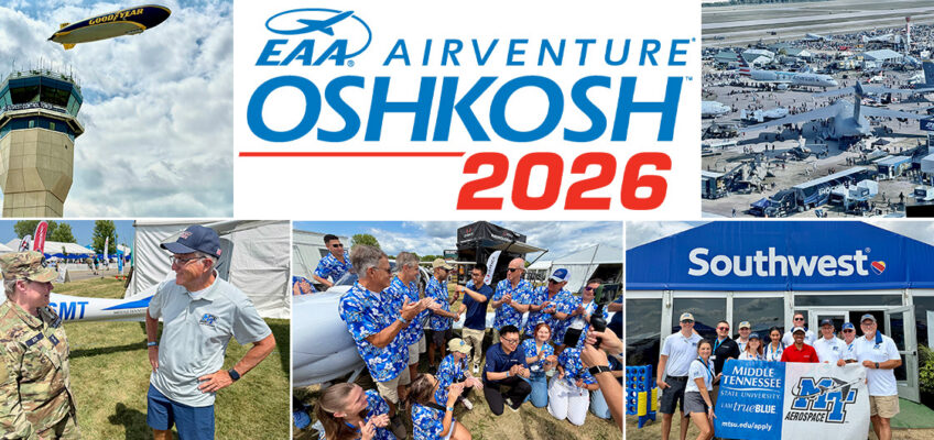 Collage of images from EAA AirVenture 2026 in Wisconsin paired with event logo.