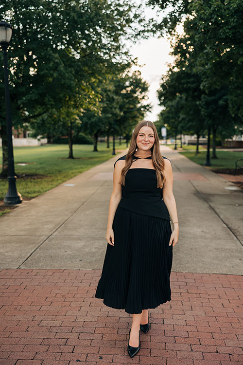 Ella Cobb graduates with her master's degree from Middle Tennessee State University on Aug. 8, 2026. (Photo submitted)