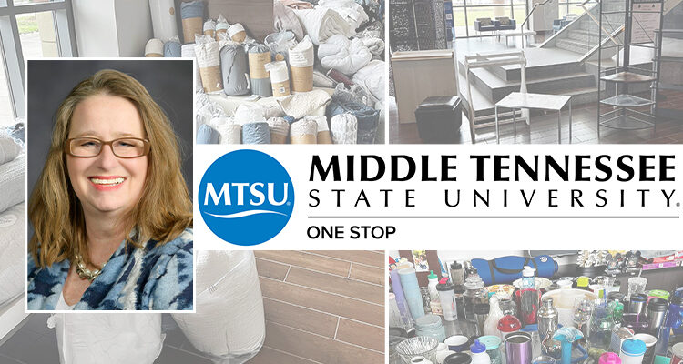 Members of the campus community at Middle Tennessee State University in Murfreesboro, Tenn., donate new and gently used household items like dishware, coffee pots and even room decor for the annual Free Cycle event, a no-cost makeshift marketplace where students can grab items for their dorms and apartments. Donations are now being accepted for the event, which is set for 10 a.m. to noon Saturday, Aug. 22. (MTSU file photo)