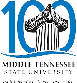 Logo for MTSU's centennial celebration in 2011