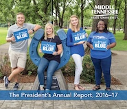 Presidents Annual Report 2016-17. cover