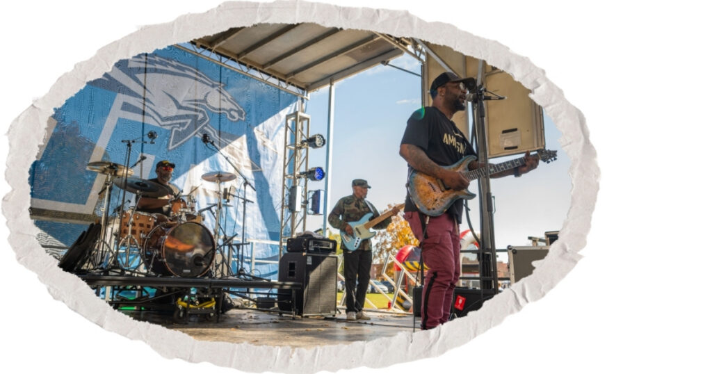 MTSU photo of Ceron Mays and the AMAYSN Band for publication.