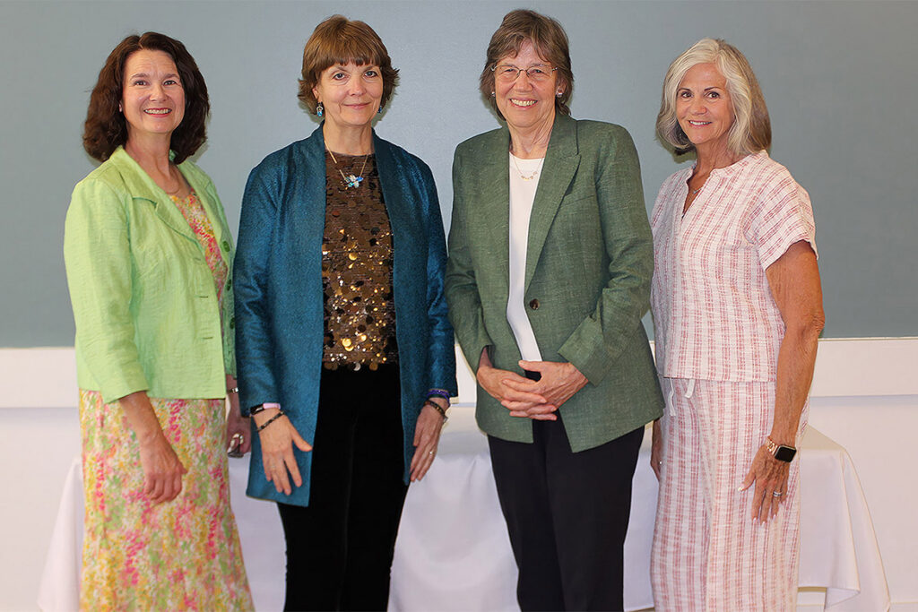 June S. Anderson Foundation board members present at the annual June S. Anderson Foundation scholarship presentation luncheon for Middle Tennessee State University winners held in August 2026 at Through the Grapevine in Murfreesboro, Tenn., are, from left, Ginger Rowell, vice president; Andrienne Friedli, president; Margaret Behm, director; and Theresa E. Cole, treasurer. (Submitted photo)