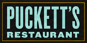 Puckett's Restaurant logo.