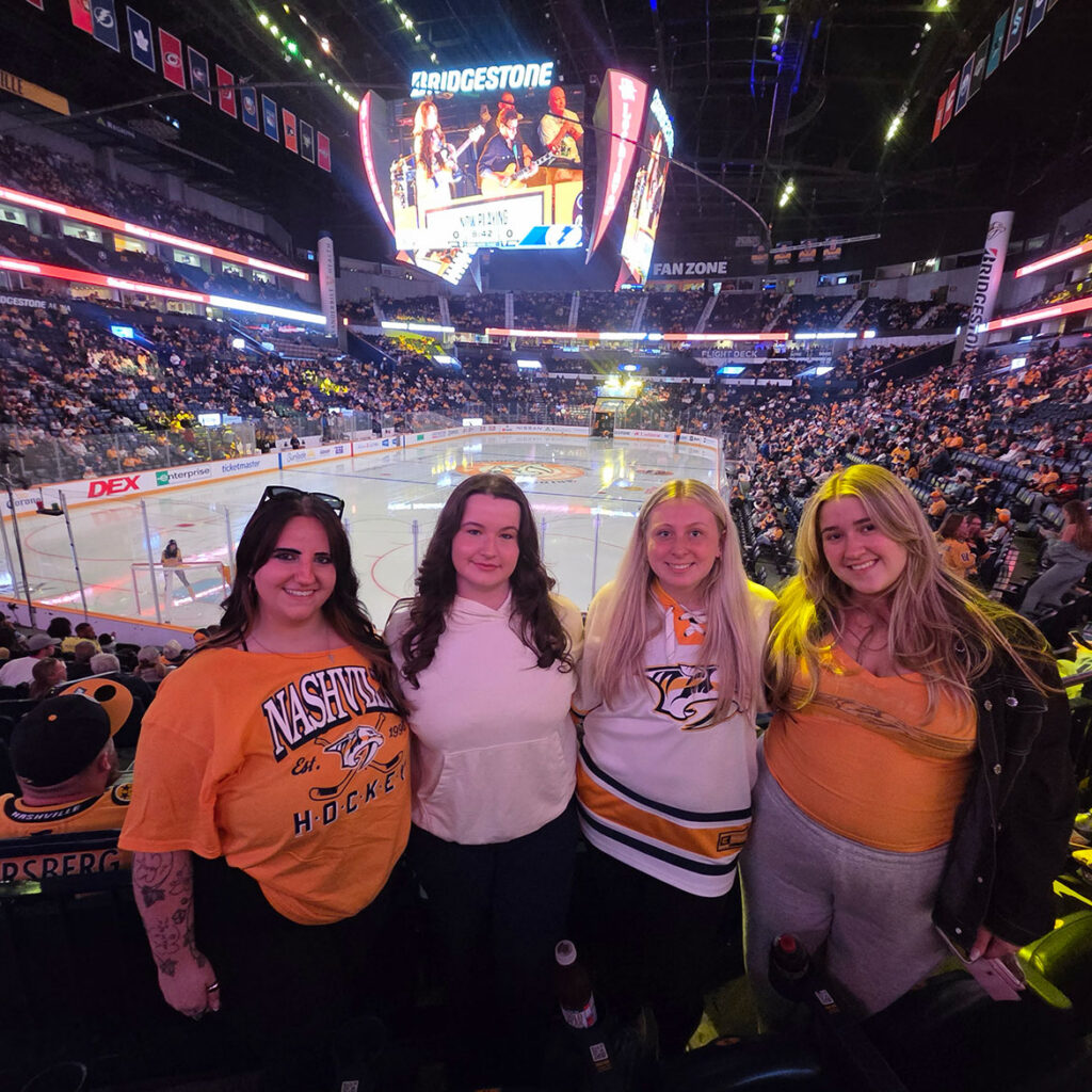 Liz Rutzen hockey game