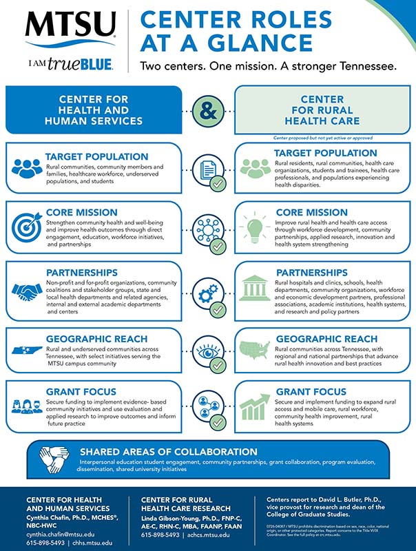 Center for Health and Human Services flow chart.