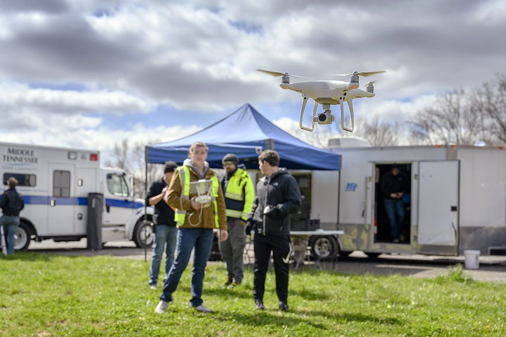 Get a closer look at aircraft displays, including some from the MTSU Department of Aerospace, from 9 a.m. to 1 p.m. Saturday, Oct. 17 at Murfreesboro Municipal Airport as part of the Tennessee STEAM Festival. (MTSU file photo by J. Intintoli)