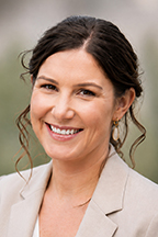 Jessica Sartain, controller at Navista and alumna, smiling.
