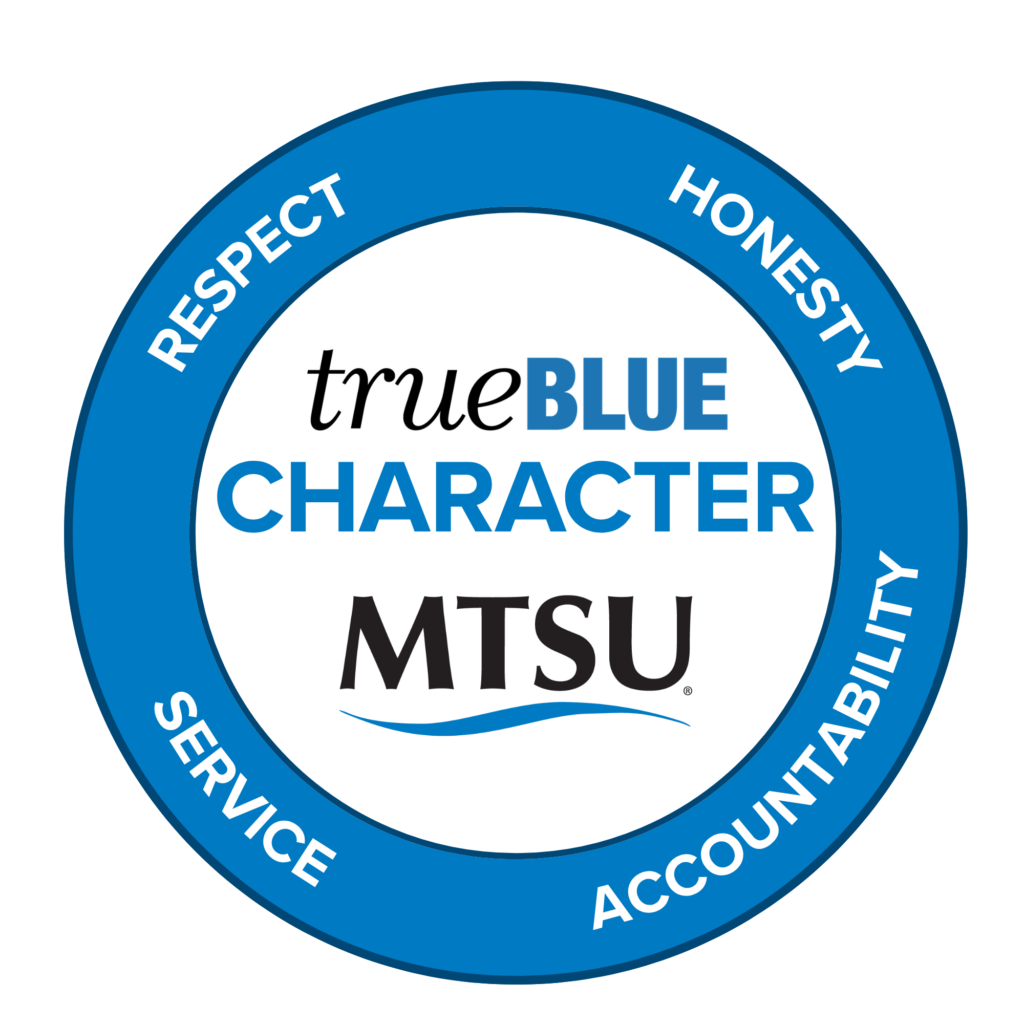 true blue character logo